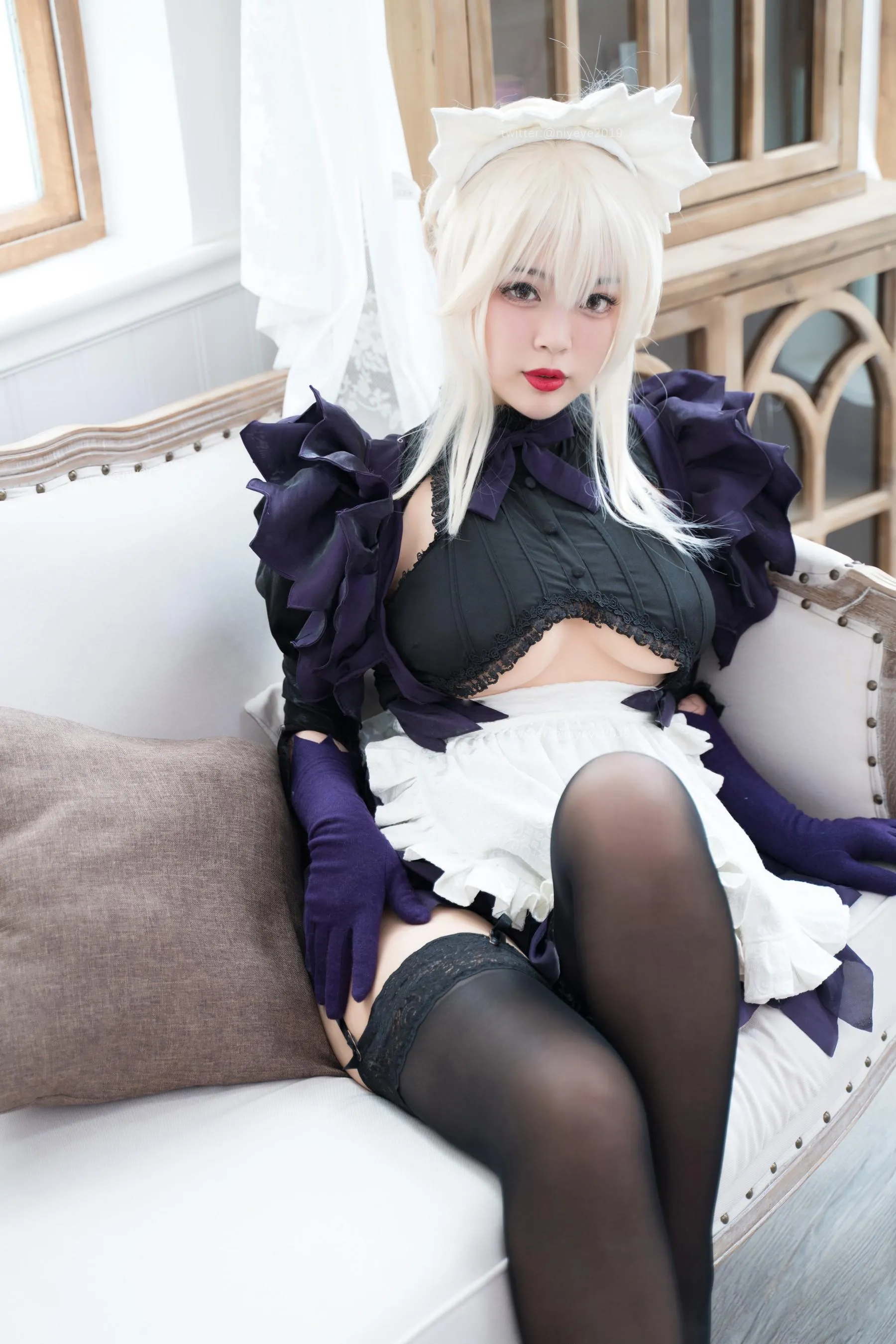 白烨 – NO.53 黑枪呆女仆 [51P]插图6